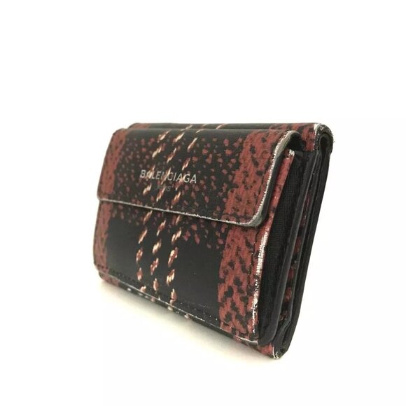 BALENCIAGA Logo PVC Trifold Wallet MultiColor/7BC0326 - Picture 3 of 8